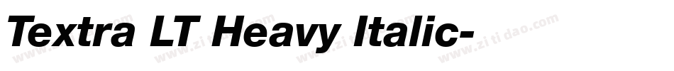 Textra LT Heavy Italic字体转换